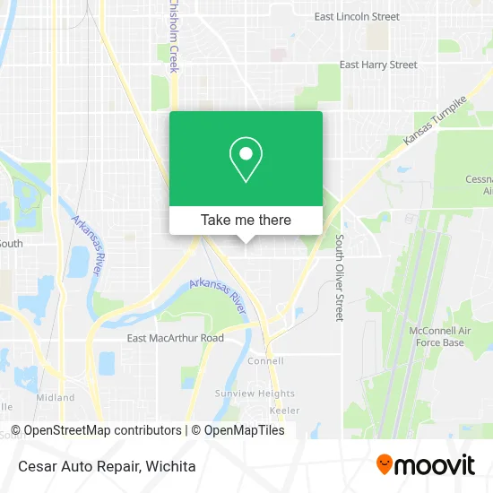 Cesar Auto Repair map