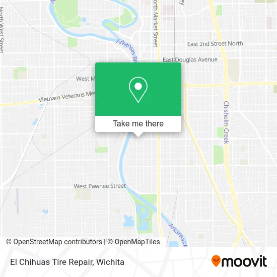 El Chihuas Tire Repair map