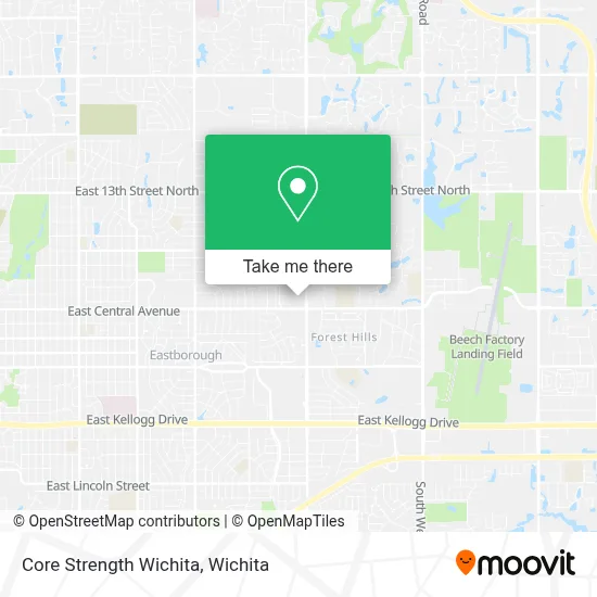 Core Strength Wichita map