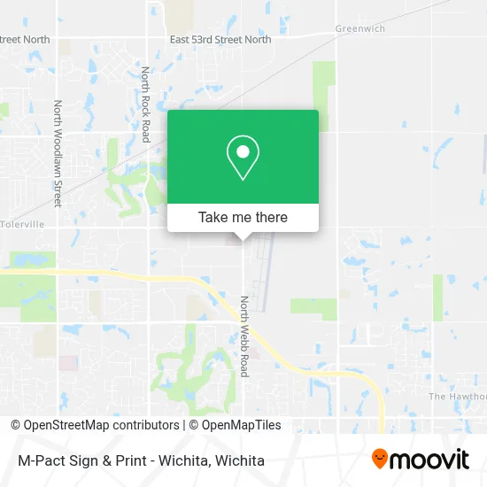 M-Pact Sign & Print - Wichita map