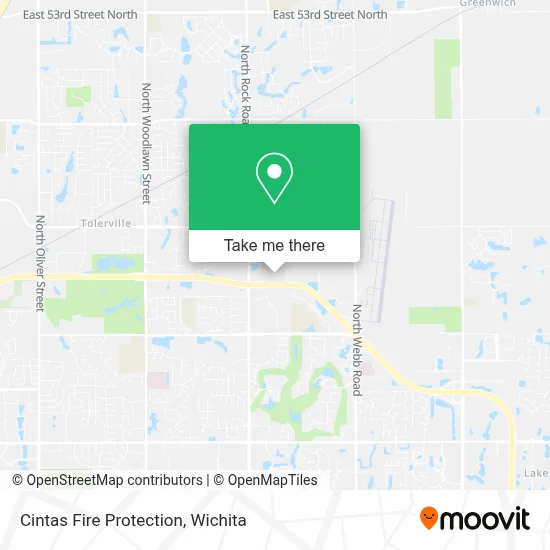 Cintas Fire Protection map