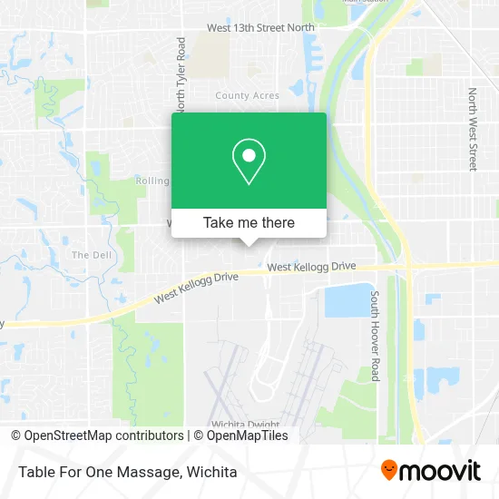 Table For One Massage map