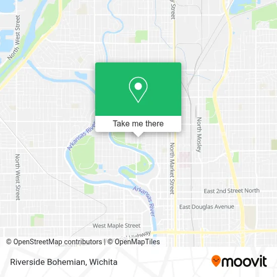 Riverside Bohemian map
