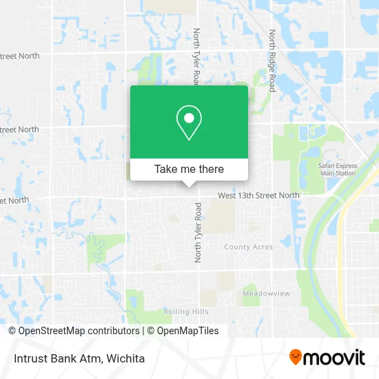Intrust Bank Atm map