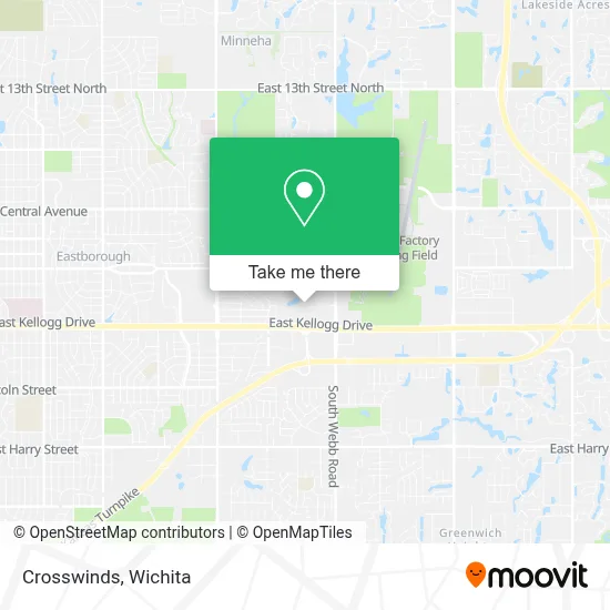 Crosswinds map