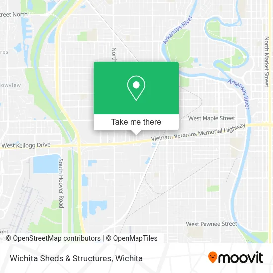 Wichita Sheds & Structures map