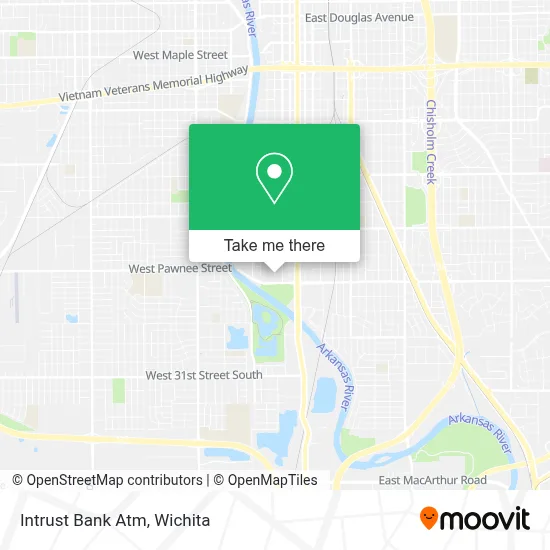 Intrust Bank Atm map