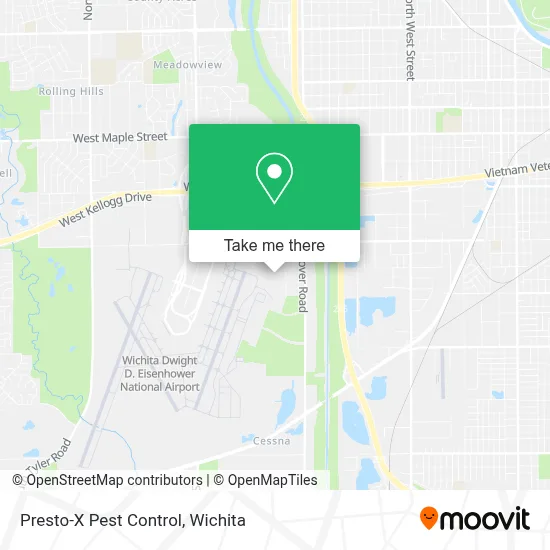 Presto-X Pest Control map