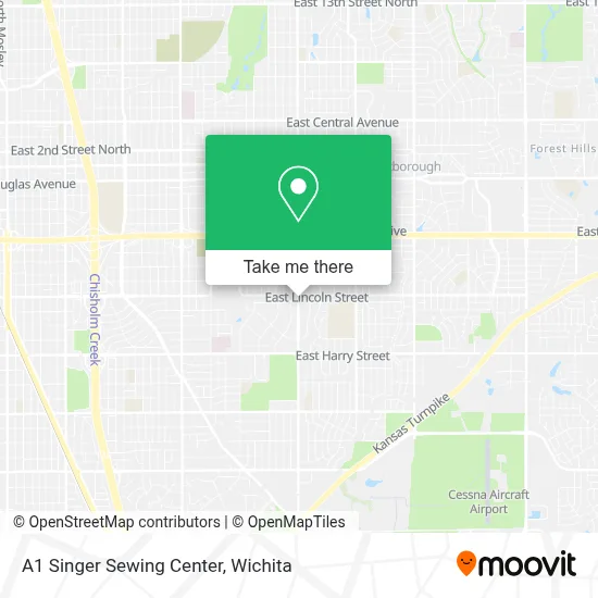 A1 Singer Sewing Center map
