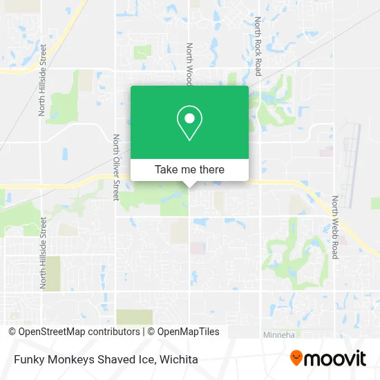Funky Monkeys Shaved Ice map