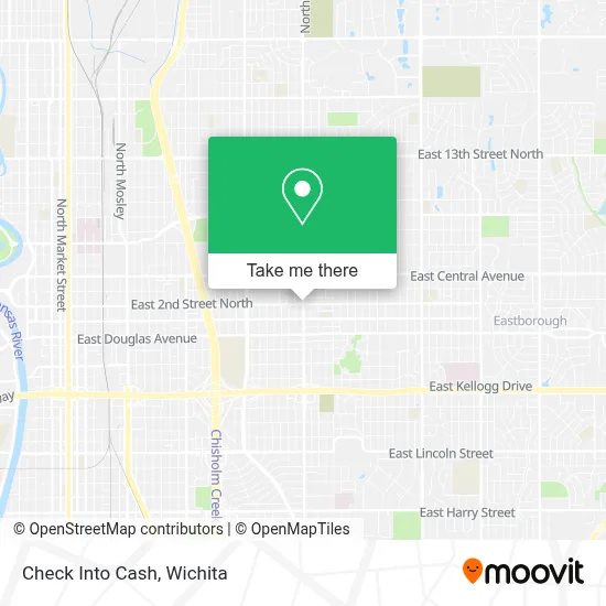 Check Into Cash map