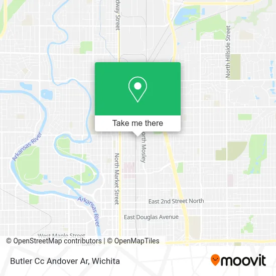 Butler Cc Andover Ar map