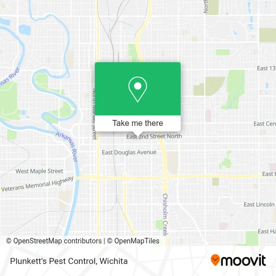 Plunkett's Pest Control map
