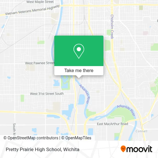 Pretty Prairie High School map