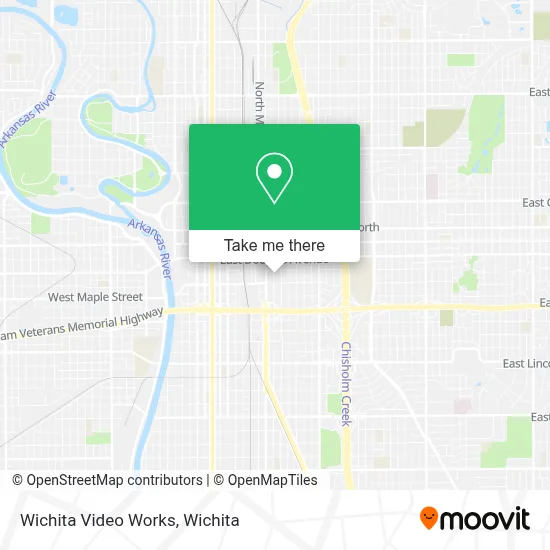 Wichita Video Works map