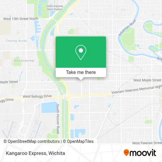 Kangaroo Express map