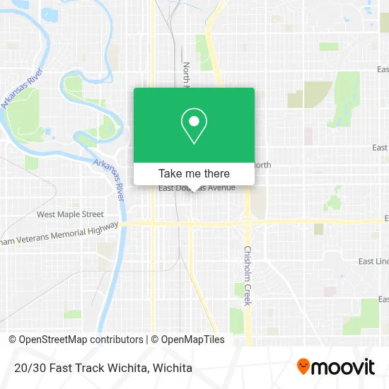 20/30 Fast Track Wichita map