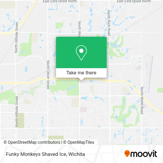 Funky Monkeys Shaved Ice map
