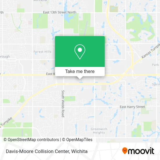 Davis-Moore Collision Center map
