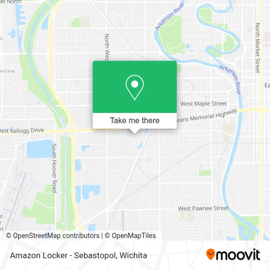 Amazon Locker - Sebastopol map