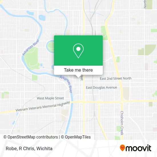 Robe, R Chris map