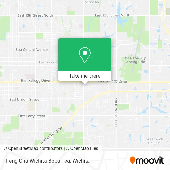 Feng Cha Wichita Boba Tea map