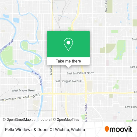 Pella Windows & Doors Of Wichita map