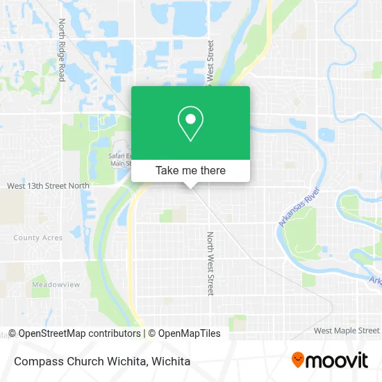 Compass Church Wichita map