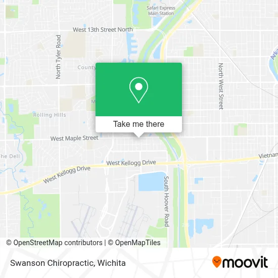 Swanson Chiropractic map