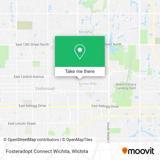 Fosteradopt Connect Wichita map