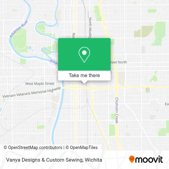 Vanya Designs & Custom Sewing map
