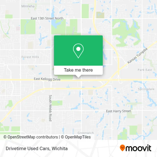 Drivetime Used Cars map