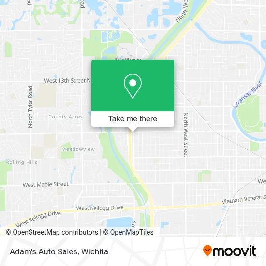 Adam's Auto Sales map