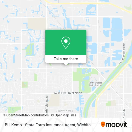 Bill Kemp - State Farm Insurance Agent map