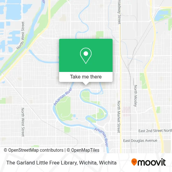 The Garland Little Free Library, Wichita map
