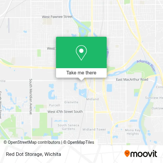 Red Dot Storage map