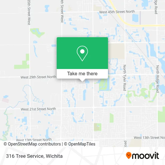 316 Tree Service map