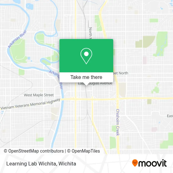 Learning Lab Wichita map