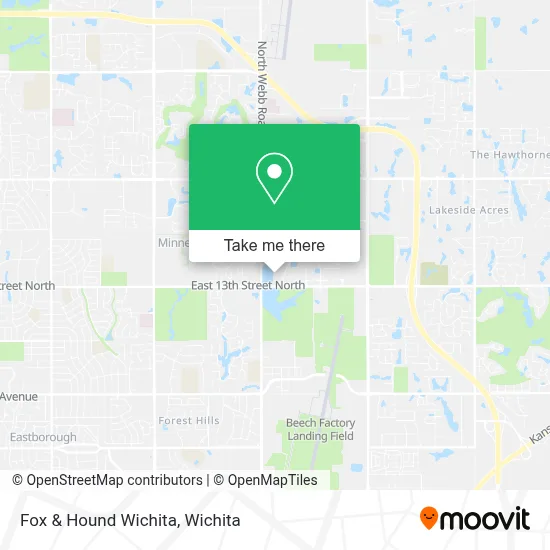 Fox & Hound Wichita map
