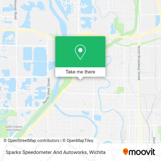 Sparks Speedometer And Autoworks map