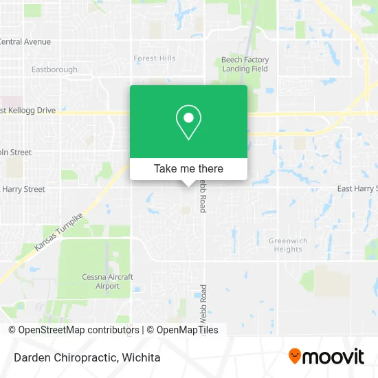 Darden Chiropractic map
