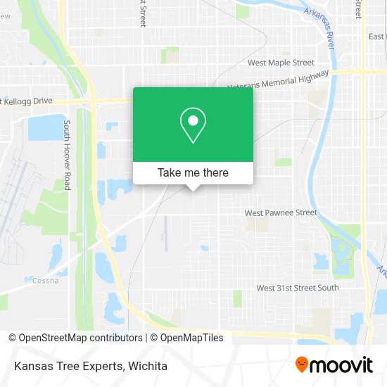 Kansas Tree Experts map