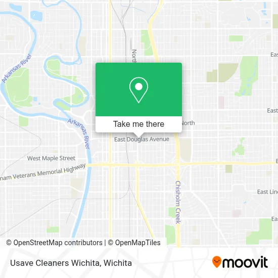 Usave Cleaners Wichita map