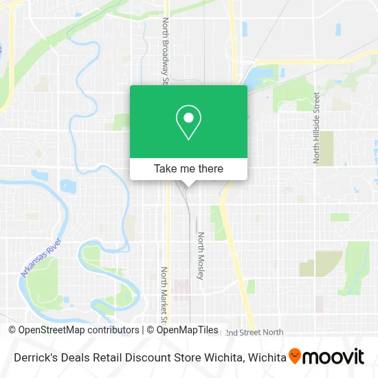 Derrick's Deals Retail Discount Store Wichita map
