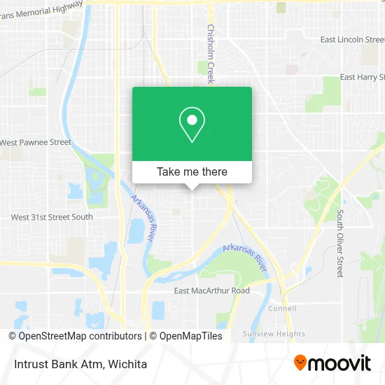 Intrust Bank Atm map