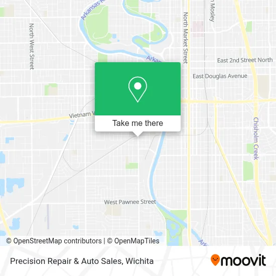 Precision Repair & Auto Sales map