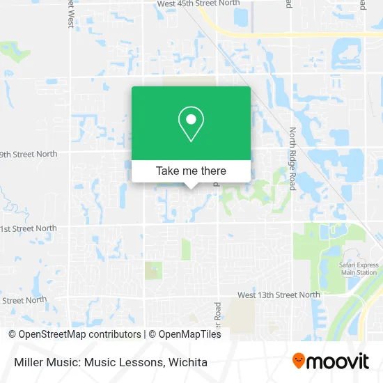 Miller Music: Music Lessons map