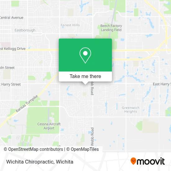 Wichita Chiropractic map