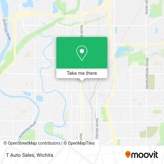 T Auto Sales map