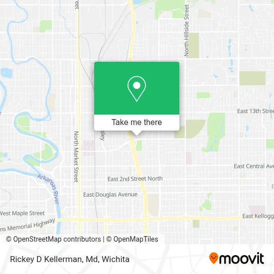 Rickey D Kellerman, Md map